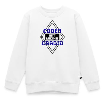 Développeur de logiciels Développeur Cool Saying Coden - Sweat Premium enfant bio - blanc - Devant - AI Model Kid Male (0cm)