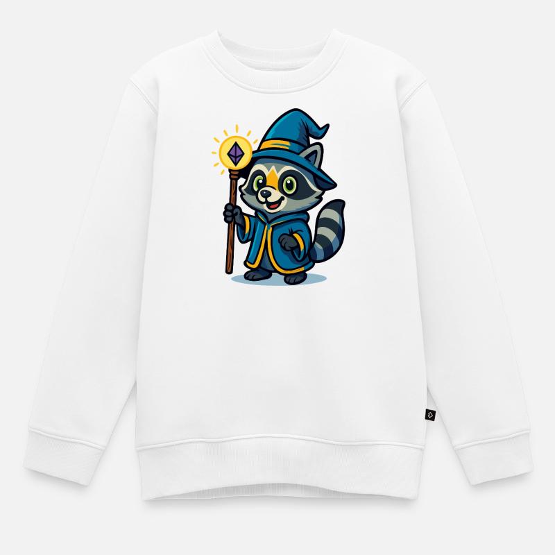 Randolf le mignon - Sweat Premium enfant bio - blanc