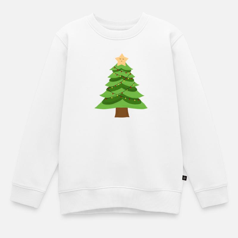 Kleiner Weihnachtsbaum - Kinder Premium Organic Sweatshirt - Weiß
