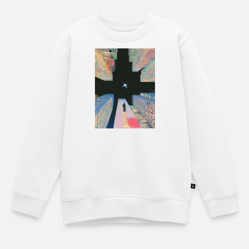 Conception d’univers - Sweat Premium enfant bio - blanc