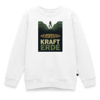 Kraft der Erde 1930s Plakat Natur Landwirtschaft - Kinder Premium Organic Sweatshirt - Weiß - Vorne - AI Model Kid Male (0cm)