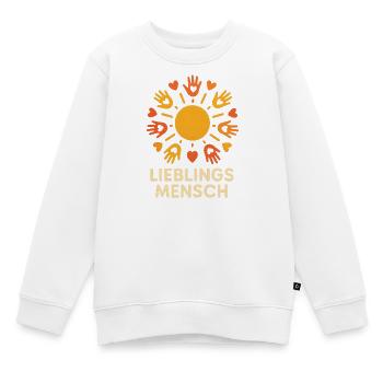 Lieblings Mensch Sonnenkreis Motiv - Kinder Premium Organic Sweatshirt - Weiß - Vorne - AI Model Kid Male (0cm)