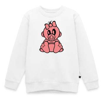 baby girl - Kinder Premium Organic Sweatshirt - Weiß - Vorne - AI Model Kid Male (0cm)
