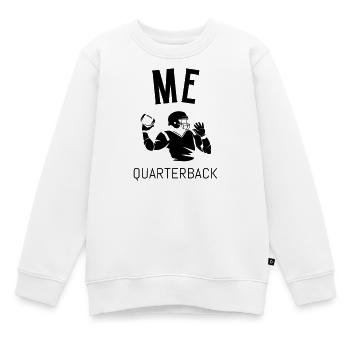 Me Quarterback American Football T Shirt - Kinder Premium Organic Sweatshirt - Weiß - Vorne - AI Model Kid Male (0cm)