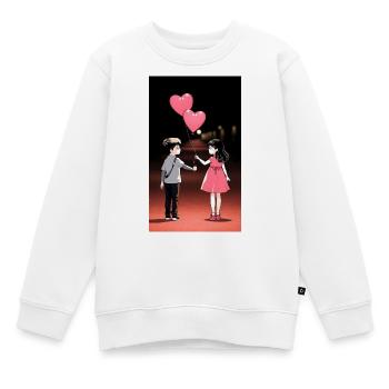 Hearts Delivery of Friendship - Kinder Premium Organic Sweatshirt - Weiß - Vorne - AI Model Kid Male (0cm)