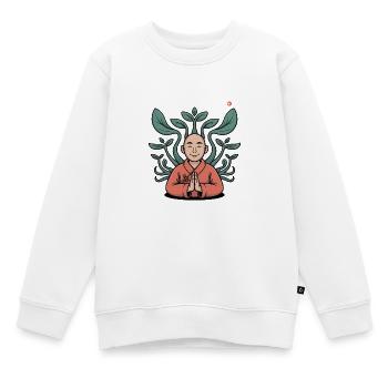 Qigong Tai Chi - Kinder Premium Organic Sweatshirt - Weiß - Vorne - AI Model Kid Male (0cm)