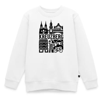 Berlin Kreuzberg in a Nutshell - Kinder Premium Organic Sweatshirt - Weiß - Vorne - AI Model Kid Male (0cm)