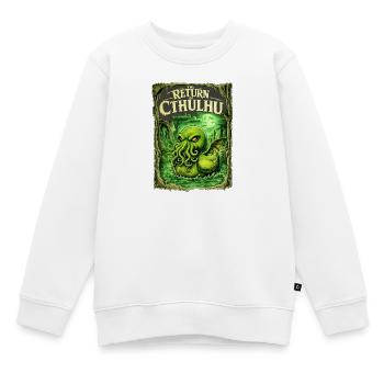 Return of Cthulhu - Kinder Premium Organic Sweatshirt - Weiß - Vorne - AI Model Kid Male (0cm)