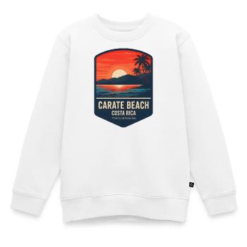 Carate Beach Costa Rica Puntarenas Sonnenuntergang - Kinder Premium Organic Sweatshirt - Weiß - Vorne - AI Model Kid Male (0cm)