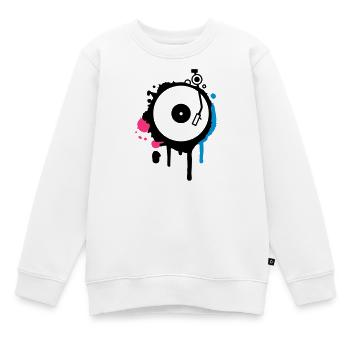Turntable Graffiti - Kinder Premium Organic Sweatshirt - Weiß - Vorne - AI Model Kid Male (0cm)
