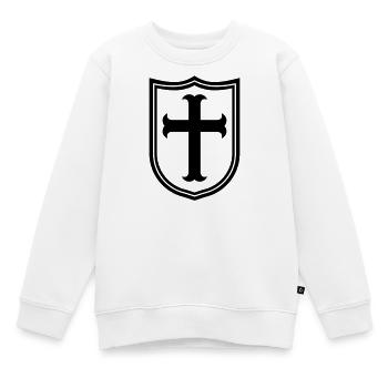 Templier - Sweat Premium enfant bio - blanc - Devant - AI Model Kid Male (0cm)