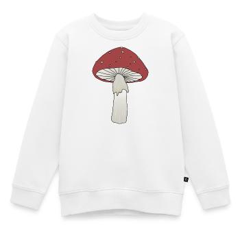 Fliegenpilz - Kinder Premium Organic Sweatshirt - Weiß - Vorne - AI Model Kid Male (0cm)