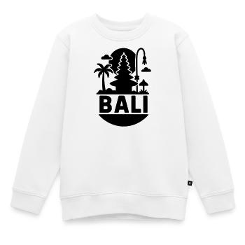 Bali Silhouette - Kids Premium Organic Sweatshirt - white - Front - AI Model Kid Male (0cm)