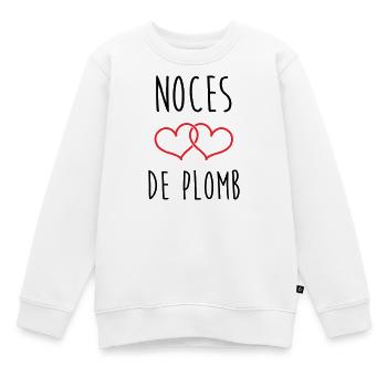 Lead Wedding 14 Jahre Ehe - Kinder Premium Organic Sweatshirt - Weiß - Vorne - AI Model Kid Male (0cm)