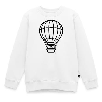 ballon - Sweat Premium enfant bio - blanc - Devant - AI Model Kid Male (0cm)