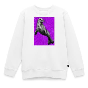 Siegel - Kinder Premium Organic Sweatshirt - Weiß - Vorne - AI Model Kid Male (0cm)
