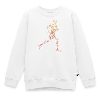 Geschenkidee für einen Running mit Running - Kinder Premium Organic Sweatshirt - Weiß - Vorne - AI Model Kid Male (0cm)