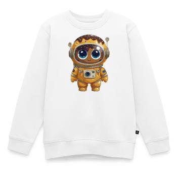 Donut-Astronaut Abenteuerkunst - Kinder Premium Organic Sweatshirt - Weiß - Vorne - AI Model Kid Male (0cm)