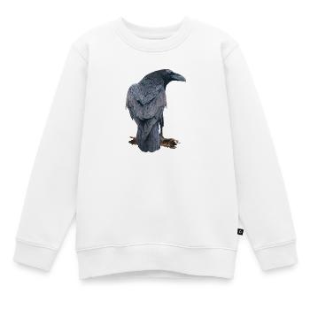 Rabe - Kinder Premium Organic Sweatshirt - Weiß - Vorne - AI Model Kid Male (0cm)