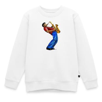 Musiker - Kinder Premium Organic Sweatshirt - Weiß - Vorne - AI Model Kid Male (0cm)