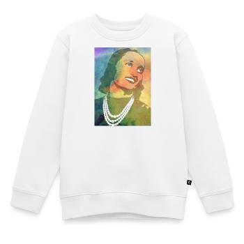 t-shirt Irma Drapeau partisan antifascisme - Sweat Premium enfant bio - blanc - Devant - AI Model Kid Male (0cm)