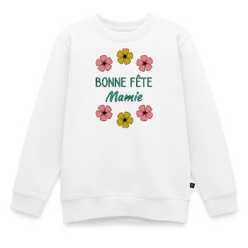 OMA. OMA - Kinder Premium Organic Sweatshirt - Weiß - Vorne - AI Model Kid Male (0cm)