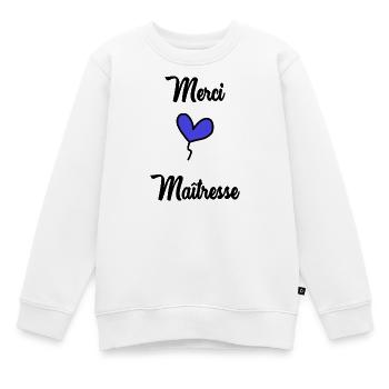 VIELEN DANK. DANKE. VIELEN DANK. JAHRESTAG. GEBURT. - Kinder Premium Organic Sweatshirt - Weiß - Vorne - AI Model Kid Male (0cm)