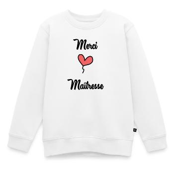 Danke, Herrin - Kinder Premium Organic Sweatshirt - Weiß - Vorne - AI Model Kid Male (0cm)