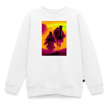 Bédouin dans le Désert - Sweat Premium enfant bio - blanc - Devant - AI Model Kid Male (0cm)