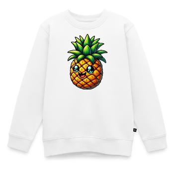 Ananas - Sweat Premium enfant bio - blanc - Devant - AI Model Kid Male (0cm)