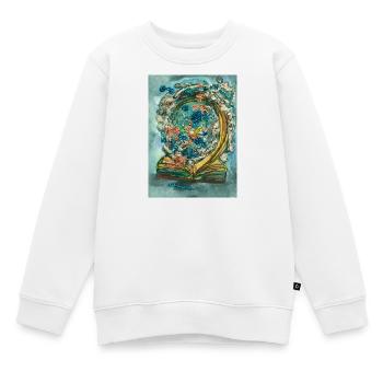 Roman magique - Sweat Premium enfant bio - blanc - Devant - AI Model Kid Male (0cm)