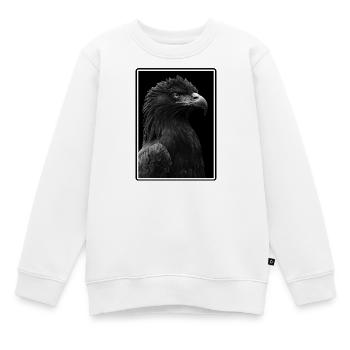 Adler - Kinder Premium Organic Sweatshirt - Weiß - Vorne - AI Model Kid Male (0cm)