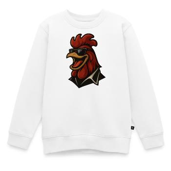 Wach auf mit Stil - Kinder Premium Organic Sweatshirt - Weiß - Vorne - AI Model Kid Male (0cm)
