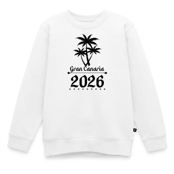 Grande Canarie 2026 - Sweat Premium enfant bio - blanc - Devant - AI Model Kid Male (0cm)