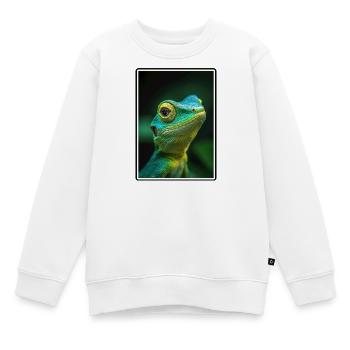 Lézard des lézards - Sweat Premium enfant bio - blanc - Devant - AI Model Kid Male (0cm)