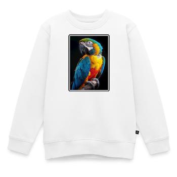Aras Ara - Kinder Premium Organic Sweatshirt - Weiß - Vorne - AI Model Kid Male (0cm)