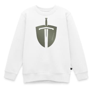 Stand Stand Christian Sword and Shield Epheser6 - Kinder Premium Organic Sweatshirt - Weiß - Vorne - AI Model Kid Male (0cm)