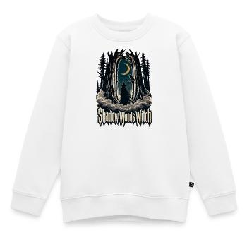 Sorcière des Bois Sombres, Forêt des Sorcières des Bois de l’Ombre - Sweat Premium enfant bio - blanc - Devant - AI Model Kid Male (0cm)