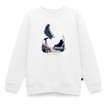 Sterne belohnen Geduld - Kinder Premium Organic Sweatshirt - Weiß - Vorne - AI Model Kid Male (0cm)