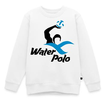 Wasserball - Kinder Premium Organic Sweatshirt - Weiß - Vorne - AI Model Kid Male (0cm)