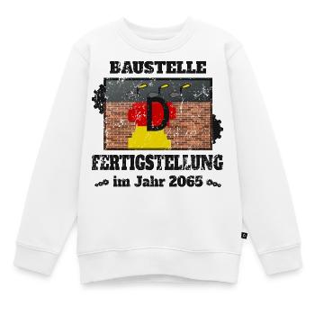 Baustelle Deutschland - Kinder Premium Organic Sweatshirt - Weiß - Vorne - AI Model Kid Male (0cm)