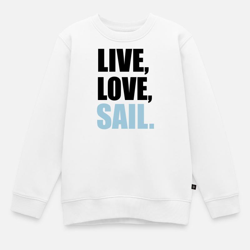 voile - Sweat Premium enfant bio - blanc