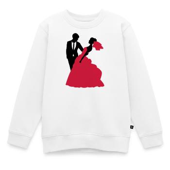 Mariage, Mariée, Le marié - Sweat Premium enfant bio - blanc - Devant - AI Model Kid Male (0cm)