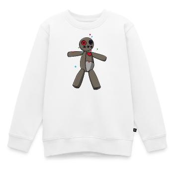 Phasmophobia Voodoo Puppe - Kinder Premium Organic Sweatshirt - Weiß - Vorne - AI Model Kid Male (0cm)
