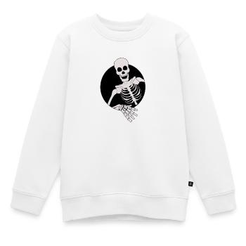 Hallo an alle - Kinder Premium Organic Sweatshirt - Weiß - Vorne - AI Model Kid Male (0cm)