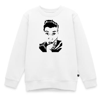 Glamour Rebelle Vol.3 - Sweat Premium enfant bio - blanc - Devant - AI Model Kid Male (0cm)