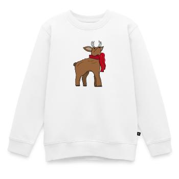 Ein liebenswertes Reh - Kinder Premium Organic Sweatshirt - Weiß - Vorne - AI Model Kid Male (0cm)