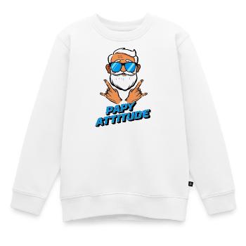Opa Haltung - Kinder Premium Organic Sweatshirt - Weiß - Vorne - AI Model Kid Male (0cm)