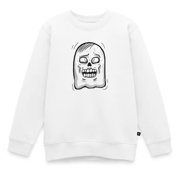 Geist - Kinder Premium Organic Sweatshirt - Weiß - Vorne - AI Model Kid Male (0cm)