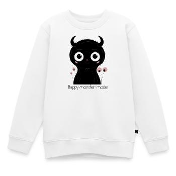 Mitternachts-Panda-Augen-Anhänger - Kinder Premium Organic Sweatshirt - Weiß - Vorne - AI Model Kid Male (0cm)